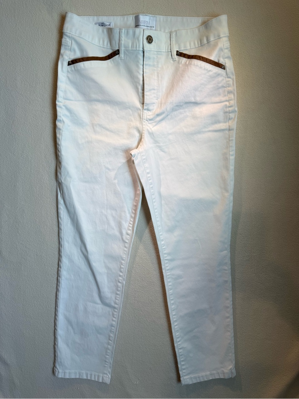 WHBM White House Black Market High-Rise Slim Crop Pants Size 10